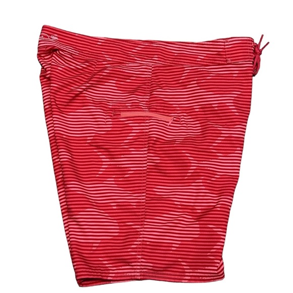 Men's Vineyard Vines 33 Swim Shorts Trunks Board Hybrid Red Pink Drawstring EUC - Picture 4 of 9